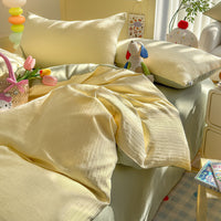 Light Island Spring / 0.9m Bed - 3-Piece Flat Sheet - Fits 150x200cm Duvet