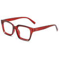 Square Blue-Light Glasses Unisex Bare Face Stud Glasses Frame Stylish Western Versatile Wear Jewelry Plano