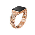 Fits Apple watch Apple Band Denim Chain Tweed Style Rhinestone Metal Apple Band
