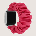 Amazon For iwatch Apple Band Silk Rose Red Stretch Hair Tie Watch Band Large Scrunchie Band