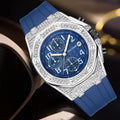 PINTIME / Item Time Watch Silicone Band Octagonal Design With Date Waterproof Rhinestone AliExpress Plaid Side Style