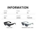 Retro Square Simple Sunglasses 2025 Overseas Premium Face-Slimming Unisex Stud Arrow Sunglasses