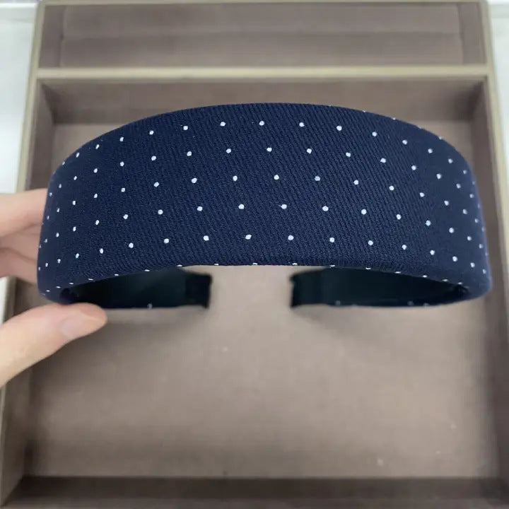 Korean Polka Dot Fabric Headband - view 6