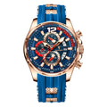 Swiss Brand Sports Mens Watch Waterproof Glow Multifunction Quartz Watch Live Export Bestseller Drop Ship