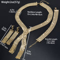 Western Statement Jewelry New Import Elegant Fringe Net Form Long Style Necklace Bracelet Set Earrings Set Banquet Accessory