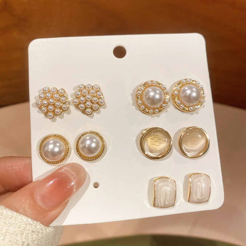 Freshwater Pearl Minimalist Stud Earrings - view 9