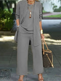 Fall-Winter Fashion Youthful Plus Size 3-Piece Set