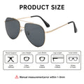 Metal Pair Bridge Aviator Men Driving Western Classic Sunglasses Retro Pilot Sunshade Sunglasses Premium