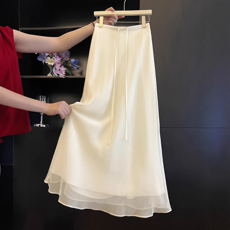 Summer Fashion Luxury High Waist Lightweight Skirt