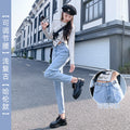 Women's White High Waist Harem Boyfriend Jeans