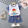 Women's Summer Cotton Short Sleeve Set 2026 | 2 Piece Outfit Set - Orange