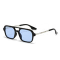 New Pair Bridge Square Western Trendy Metal Temple Women Sunglasses Retro HK Pilot Glasses