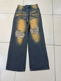 Summer Retro Slimming High Waist Drapey Loose Wide Leg Pants
