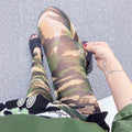 Summer Fashion Mesh Printed Lightweight Ankle-Length Pants