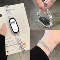 Fits Xiaomi Band 10nfc Watch Band Creative New 9 / 8nfc Metal Bracelet 7 Wrist Strap Women 6 / 5 Universal