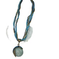 EU/US Import New Fashionable Retro Ethnic Style Bohemian Necklace Rhinestone Cat-Eye Stone Necklace Sweater Chain