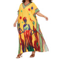 Women's Bohemian Ethnic Plus Size Printed Loose Dress + Skirt 2026 - Yellow