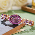 Stylish Bestseller Live In Stock Direct Wheat Ears Bracelet Watch Bestseller Violet Petal Light Luxury Bead Gem Women