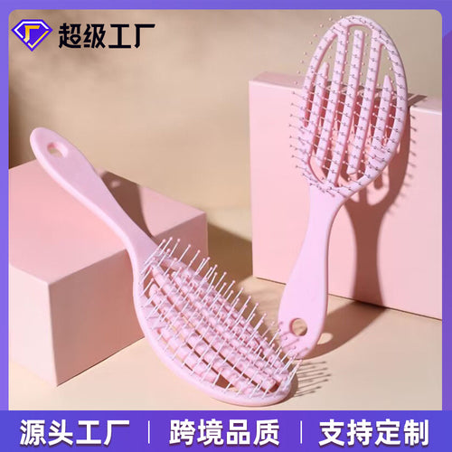 Gem Li Fluffy Comb Piece Women Cushion Comb Cushion Comb Fluffy Massage Comb Curly Static Row Bone Comb