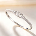 Letter Premium Light Luxury V Letter Bangle Women Fashionable Elegant Rhinestone Hand Jewelry Versatile ins Breeze Bracelet Factory Direct