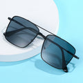 2022 New Metal Square Retro Western Ocean Lens Sunglasses Street Snap UV-Protection Glasses Wholesale