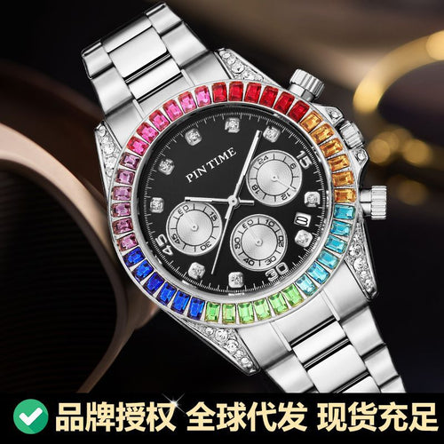PINTIME / Item Time New Watch Overseas Fashionable Steel Band Watch Unisex Watch Dropship OK Factory Supply