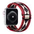 Ethnic Style Geometric Print Nylon Adjustable Apple Watch Band Fits Apple Watch iwatch11 Third Gen 10 / 987