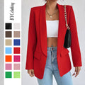 Women's Fall Office Fashion Jacket + Top 2026 | Trendy Jacket - Red