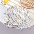 Girls' Flower Print Long Sleeve Base Layer T-Shirt