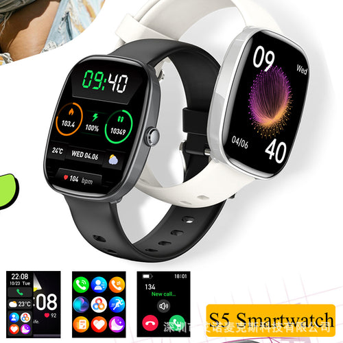 Brand New Overseas S5 Smart Watch 1.83 Inch HD Large Screen Bluetooth Call Info Lift Wake Remote Photoshoot Bracelet