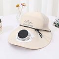 fan hat versatile sun hat empty top hat travel cool women's large eaves dual-purpose men's and women