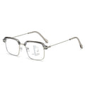 Men Formal Black Gold Square Frame Progressive Photochromic Reading Glasses Distance-Near Dual Anti-Blue Elderly Reading Glasses