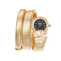2025 New Round Rhinestone Dial Snake Head Women Watch Cross-Border Export Bestseller Supply Stock Wholesale
