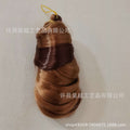 wig french long curly hair loose wave crochet hair single tube large curl spiral curl 24inch