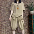 Summer Casual Fashion Loose Pants + Top 2-Piece Set