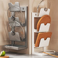 pot lid storage rack, kitchen storage rack, multi-functional kitchen knife rack, punch-free countert