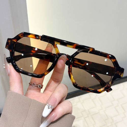 Polygon Pair Bridge Men Sunglasses New Western Premium Sunglasses UV-Proof Fashionable Women Sunglasses