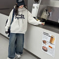 Girls' Hooded Pullover Top - Spring/Fall New Style