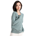 Women's Fall Korean Fashion V-Neck Cropped Knit Top + Cardigan 2026 - White