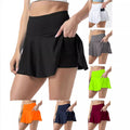 Sporty Casual Pleated Skirt + Short Skirt