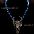 Vintage Breeze Earrings Vintage Fashionable Luxury Head Fringe Jewelry Set Heavy-Duty Full Diamond Earrings Necklace