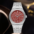 PINTIME / Item Time Cross-Border Hit Mens Watch Fashionable Formal 3D Relief Leaves Waterproof Quartz Watch