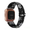 For Fitbitversa1 / 2 Band Day Lettering Clasp Jacquard Wrist Strap Nylon Ethnic Style Smart Capable Folding Buckle
