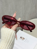 Retro Oval Round Sunglasses 2 Times Paint Classic Round Sunglasses Western Bestseller Sea Edge Vacation Unisex Sunglasses
