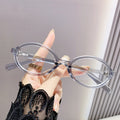 Anti-Blue-Light Reading Small-Frame Portable Overseas Influencer Live Trendy Metal Ivory Book Nerd Glasses Frame Women Reading Glasses