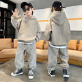 Boys' Letter Print Hooded 2-Piece Set