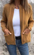Fall-Winter Casual Fashion Stand Collar Loose Jacket