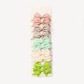 Overseas Amazon Hot Sale Multi-Color Dovetail Kids Bow Ribbed With Hair Clip Solid Hair Accessory Dispatch Pcs Head Jewelry
