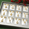 New Overseas Fashionable Inlaid Pearl Multi Style Creative Fresh Simple Necklace 2-Piece Set Overseas Pro Supply