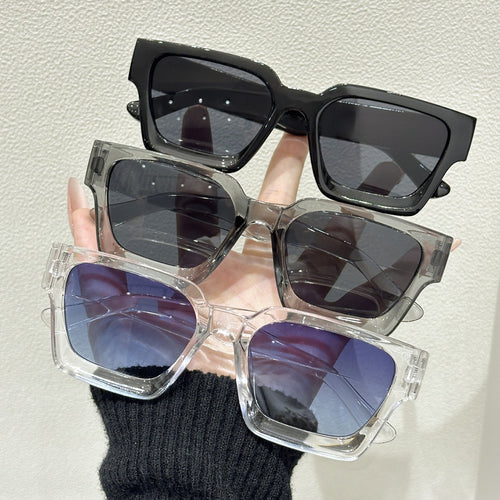 Classic Square Frame Sunglasses 2025 Overseas Bestseller Wholesale Full-Frame Sun-Proof Unisex Premium Face-Slimming Sunglasses